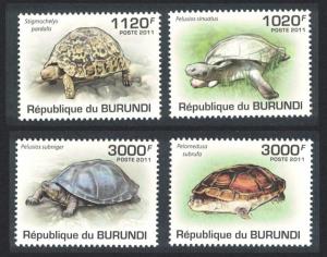 Burundi Turtles and Tortoises 4v