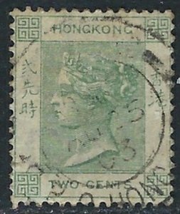 Hong Kong 37 Used 1900 issue (ak3647)