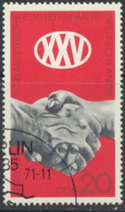 German Democratic Republic  SC# 1293  CTO Socialist Party see details and scans 