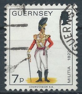 Guernsey 1974 - 7p Militia - SG107a used