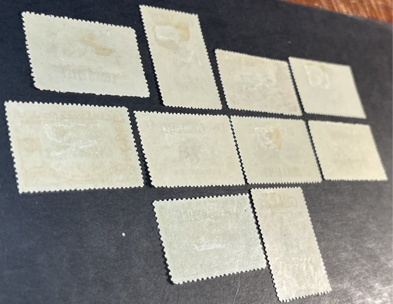 BELGIAN CONGO # 31-40--MINT/HINGED--COMPLETE SET--1908