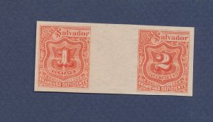 SALVADOR - Scott J17-J18 - MNH - imperforate gutter pair --c