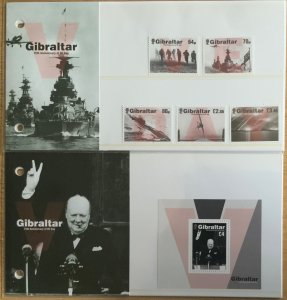 GIBRALTAR 2020  75TH ANNIV VE DAY SG1888/1892 MS1893 MNH IN PRESENTATION PACKS