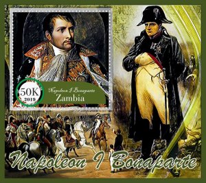 Stamps. Napoleon Bonaparte 6 sheets perf Zambia MNH **