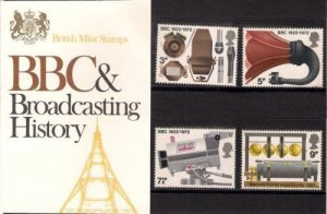 1972 BBC&Broadcasting History Presentation pack UNMOUNTED MINT