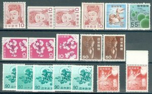 EDW1949SELL : JAPAN Nice collection of ALL VF, Mint NH Definitive Scott Cat $301