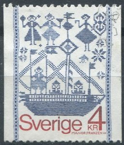 Sweden Sc#1276 Used, 4k gray & red,  (1979)