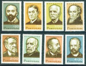 PORTUGAL Scott 983-990 MNH** Scientist Portraits CV $10.60