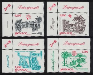 Monaco Intl Co-operation 4v Corners 2008 MNH SG#2852-2855 MI#2895-2898