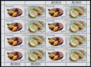 Slovenia new issue sheet MNH Traditional Food