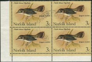 Norfolk Island 1970 SG105 3c Birds block FU