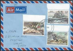 NORFOLK IS 1985 airmail cover to UK........................................40891