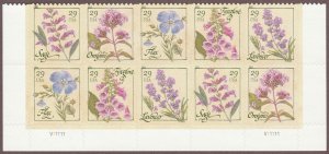 4505-09 4509a Herbs Plate Block of 10 MNH