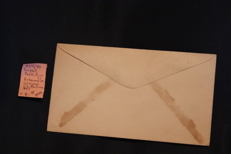 US 807 on cover US Seapost to Richmond VA 1st voyage SS America (#2666)