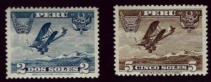 Peru SC C4-C5 Mint F-VF SCV$21.50...!!