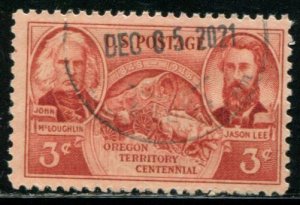 964 US 3c Oregon Territory, used