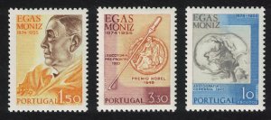 Portugal Birth Centenary of Professor Egas Moniz brain surgeon 3v 1974 MNH