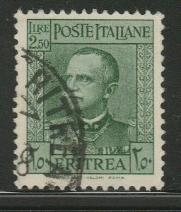 Eritrea 1931 2,50 Used Italy Colony King Emmanuel III A16P63F17