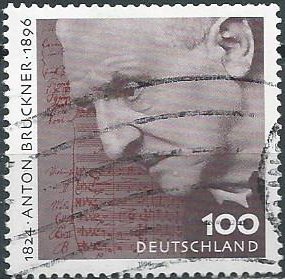 Germany Sc. #1947 (used) 100pf Anton Bruckner, composer (1996)