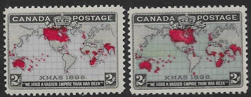 Canada 85-86  1898  set  2  fvf mint nh