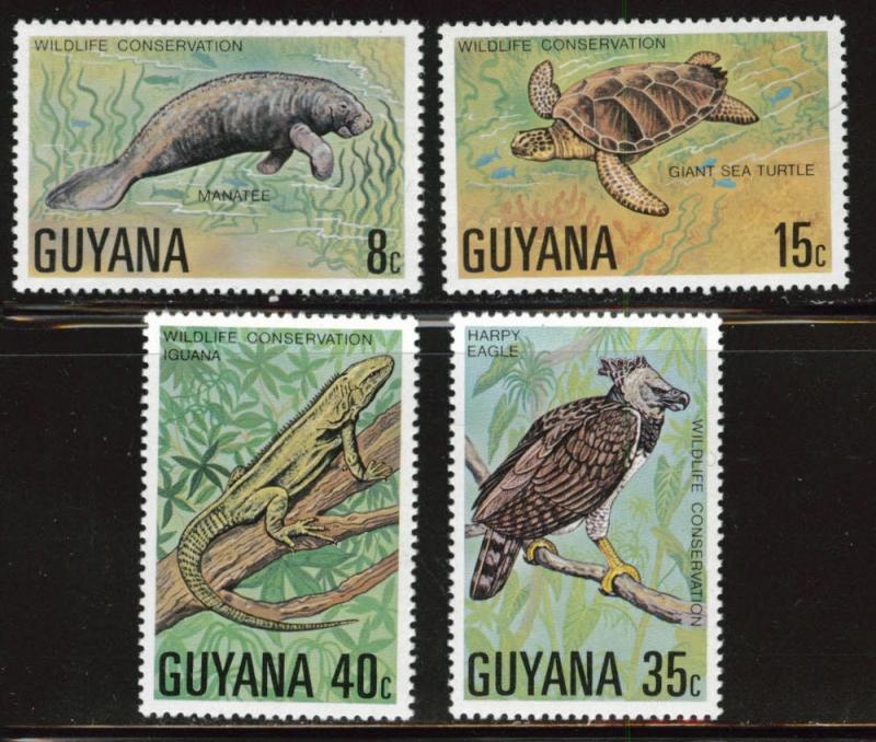 GUYANA Scott 267-270 MNH** wildlife set CV$15