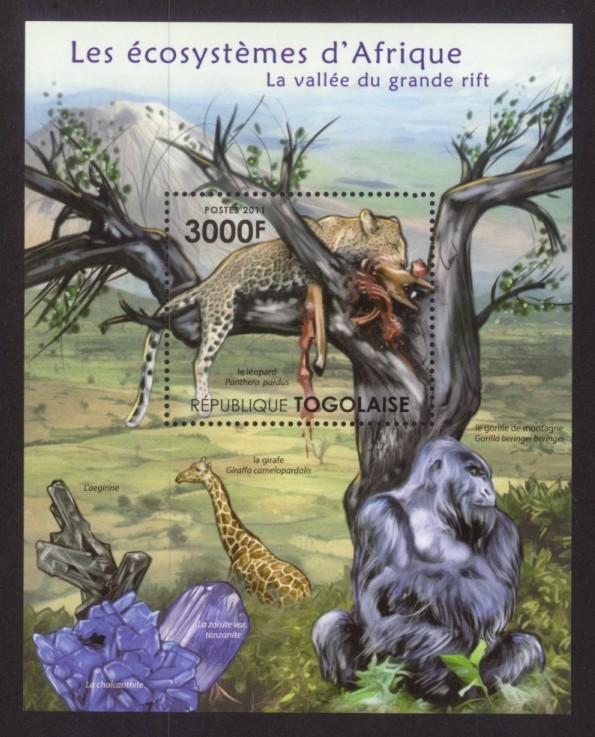 Togo - New Issue - MNH Great Rift Valley Animals (S/S)