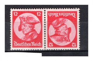 Germany Reich Scott # 399a, mint hr, tete beche, Mi # K18