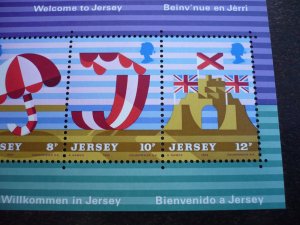 Stamps - Jersey - Scott# 127a - Mint Never Hinged Souvenir Sheet