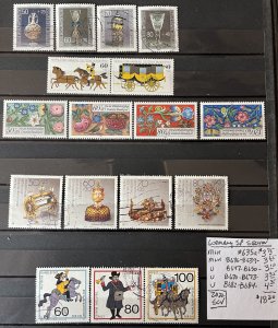 Germany Semi-Postal Selection #B635a//B684- SCV=$18.20