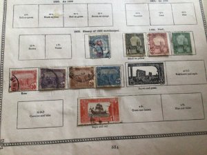 Tunisia mounted mint and used stamps on folded page A11599