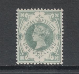 Great Britain Sc 122 MNH. 1887 1sh QV, Top Value To Set, Crease, F-VF Appearing