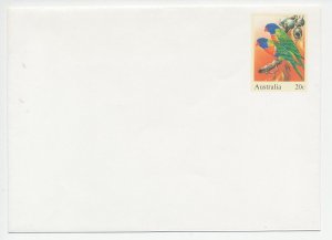 Postal stationery Australia Bird - Rainbow Lorikeet