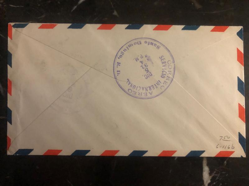 1931 Nuevitas Cuba First Flight airmail cover FFC to Pedro Macoris Dominican Rep