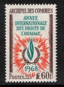 COMORO ISLAND 1968 Human Rights; Scott 76; MNH