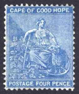 South Africa COGH 1864 4d Blue Crown CC SG 24a Scott 17 UN/MNG Cat £160($205)