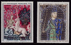 France 1964 ART Paintings Complete (2)  VF/NH(**)