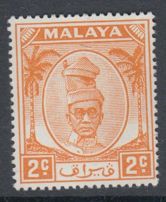 WS-C199 MALAYA - Perak, 1950 2C. Orange SG 129 MNH