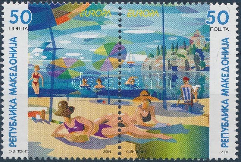 Makedonien stamp Europa CEPT pair MNH 2004 Mi 317-318 WS173117