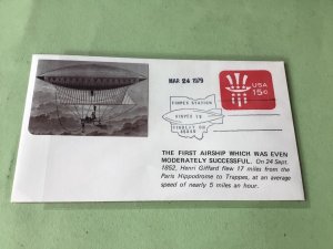 United States 1852 Henri Giffard  Airship Flight  stamps cover 53446