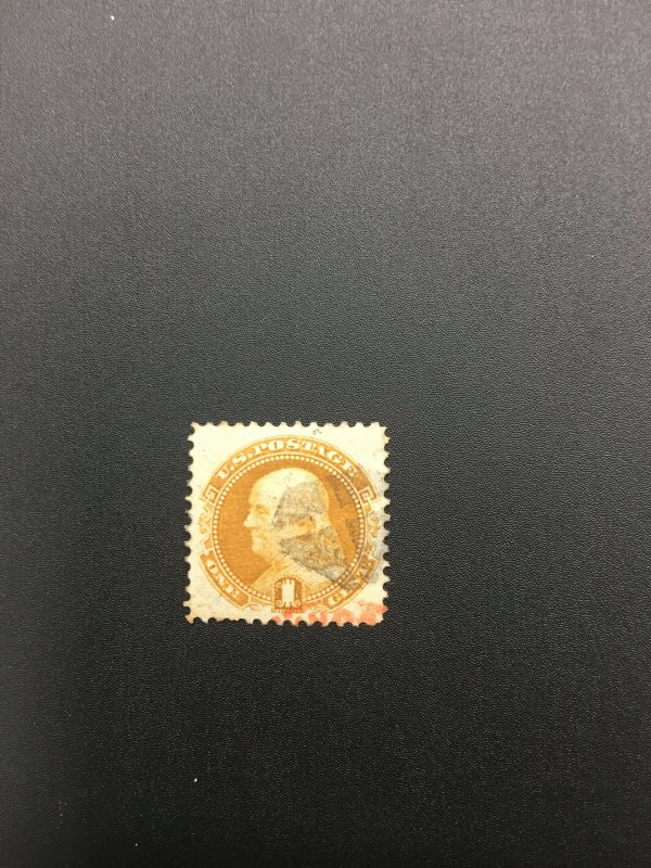 US stamp,  Scott 112,  used,  Genuine,  List 2636