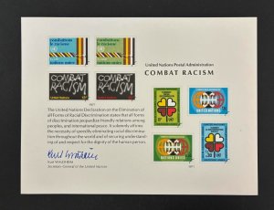 United Nations. 1977 Souvenir Cards. SC12. Mint NH. w/First Day Cancels. 17262