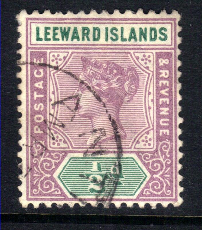 Leeward Islands 1890 QV 1/2d Dull Mauve & Green SG 1 ( M161 )