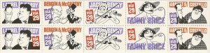 US 2562-2566 2566b Comedians 29c pane (10 stamps) MNH 1991 