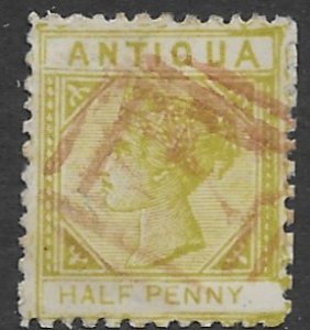 Antigua 12  1882  half penny  fine used