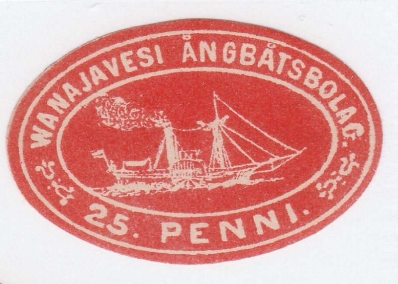 Finland Boat Ship Local Post  Stamp Cinderella stamp n80 mlh gum NICE -3 stamps