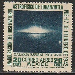 MEXICO C123, 20¢ Tonanzintla Astrophysics Observ UNUSED, H OG, F-VF.