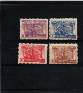 Uruguay #526-29 Historic and Geoghrapic Institute Clio MNH