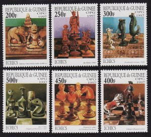 1997 Guinea 1666-1671 Chess 10,00 €