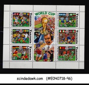 TANZANIA - 1994 WORLD CUP OF FOOTBALL SOCCER USA '94 MIN/SHT MNH