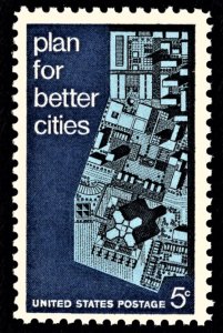 US 1333 MNH VF 5 Cent Plan for Better Cities
